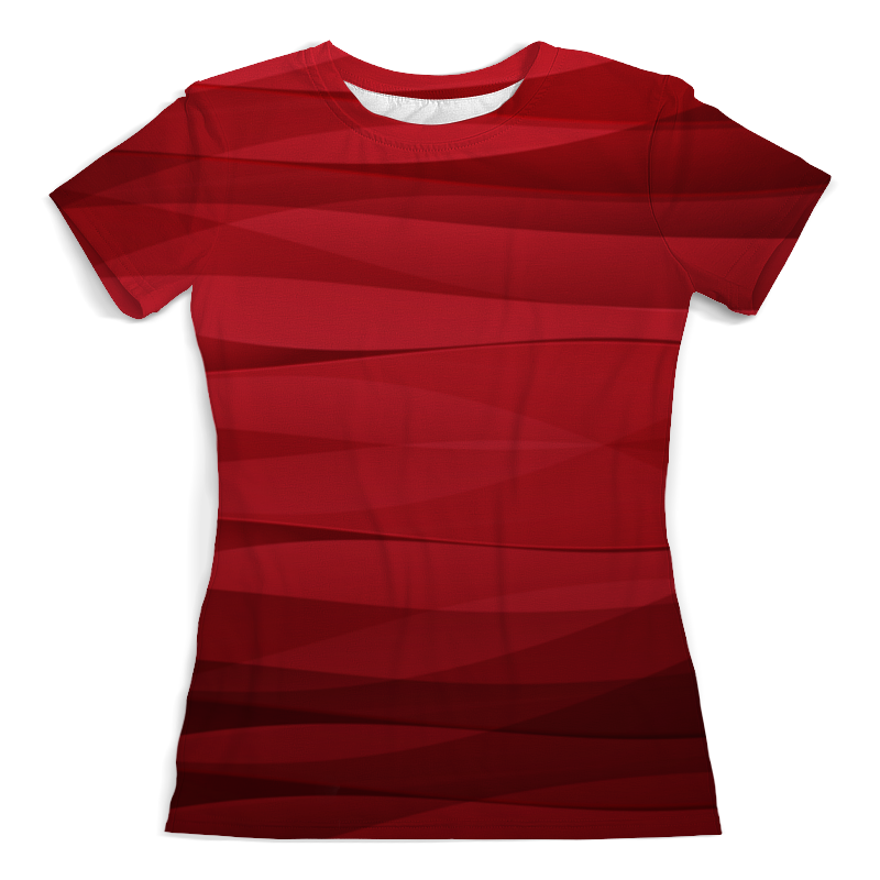 Printio Футболка с полной запечаткой (женская) Красная абстракция printio футболка с полной запечаткой женская синий абстрактный