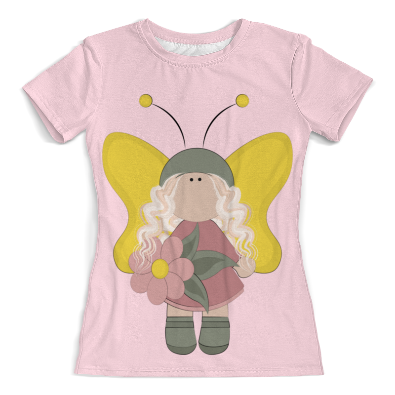 Printio Футболка с полной запечаткой (женская) Фея с желтыми крыльями printio футболка с полной запечаткой женская фея в розовом 4