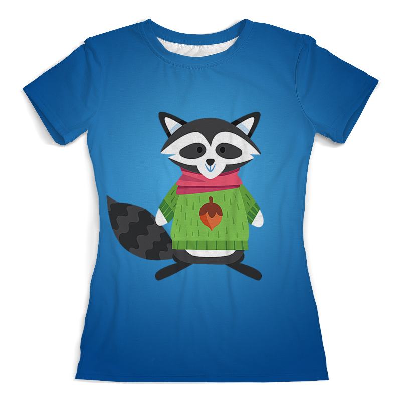 Printio Футболка с полной запечаткой (женская) Енотик