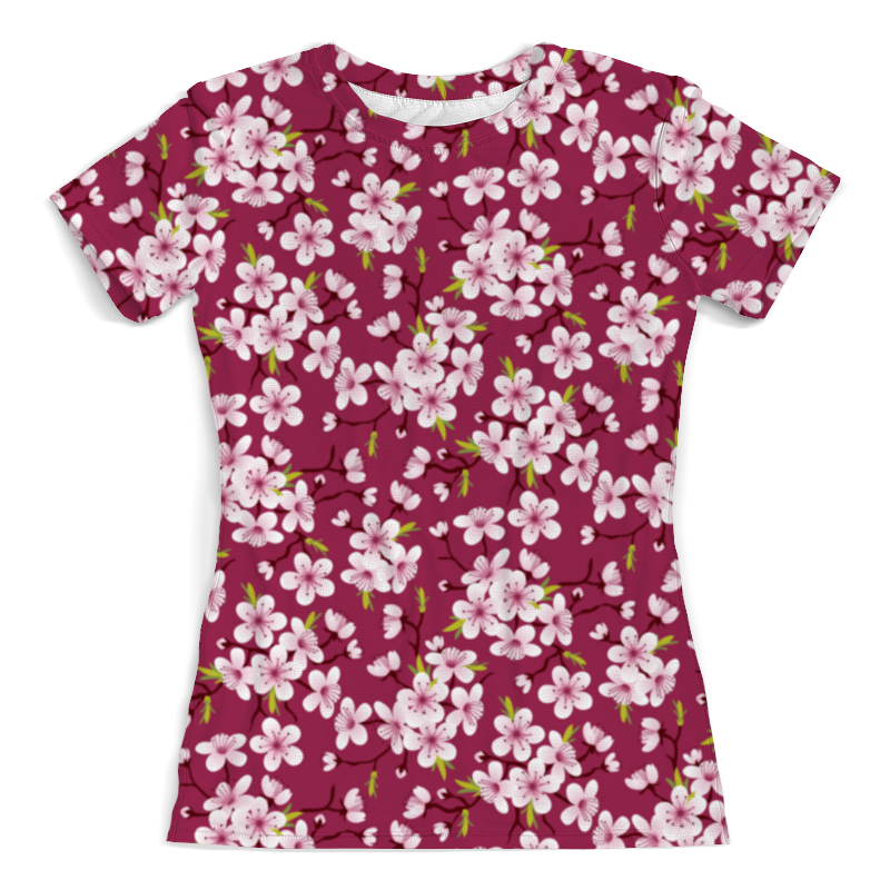 Printio Футболка с полной запечаткой (женская) Цветущая вишня printio футболка с полной запечаткой для девочек цветущая вишня