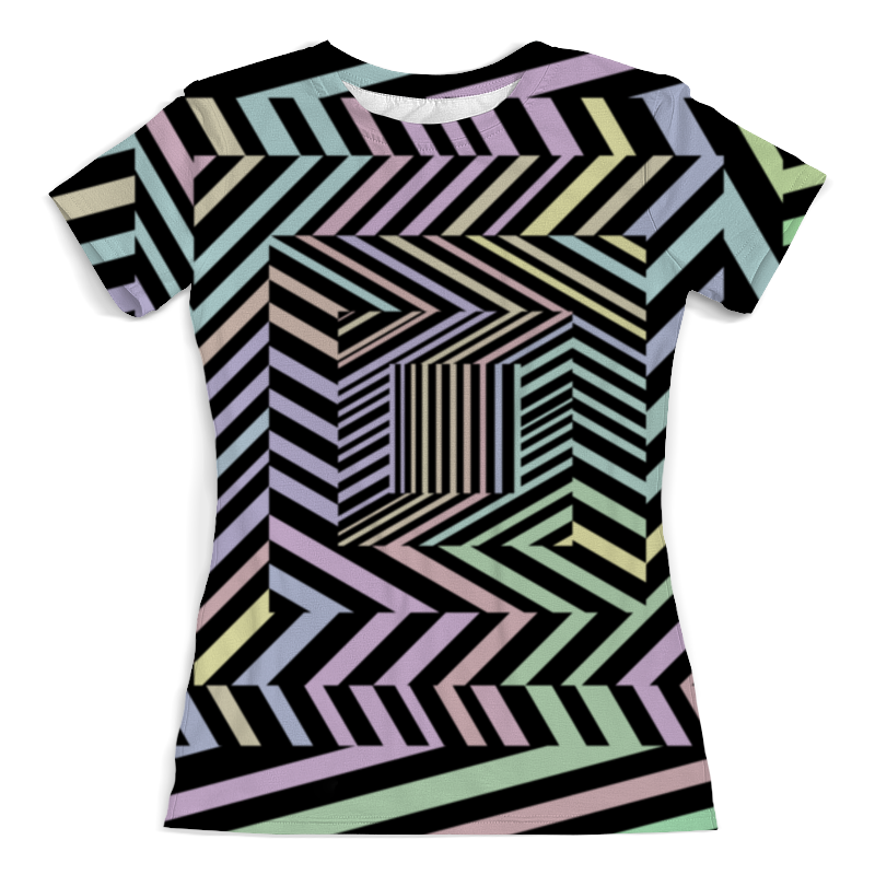 Printio Футболка с полной запечаткой (женская) Оптическая иллюзия printio футболка с полной запечаткой для девочек оптическая иллюзия