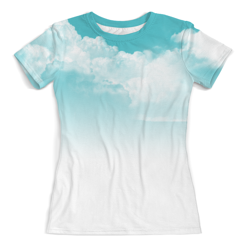 Printio Футболка с полной запечаткой (женская) Облака printio футболка с полной запечаткой женская футболка женская облака и радуга