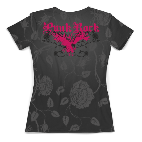 Заказать женскую футболку в Москве. Футболка с полной запечаткой (женская) Punk Rock от balden - готовые дизайны и нанесение принтов.