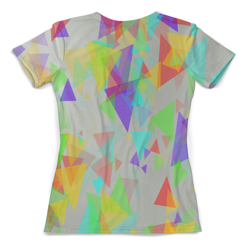 Заказать женскую футболку в Москве. Футболка с полной запечаткой (женская) Треугольники от THE_NISE  - готовые дизайны и нанесение принтов.