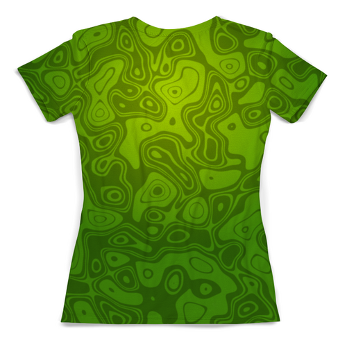 Заказать женскую футболку в Москве. Футболка с полной запечаткой (женская) Green Slime от balden - готовые дизайны и нанесение принтов.