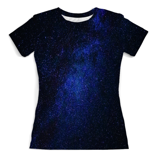 Заказать женскую футболку в Москве. Футболка с полной запечаткой (женская) Космос от THE_NISE  - готовые дизайны и нанесение принтов.