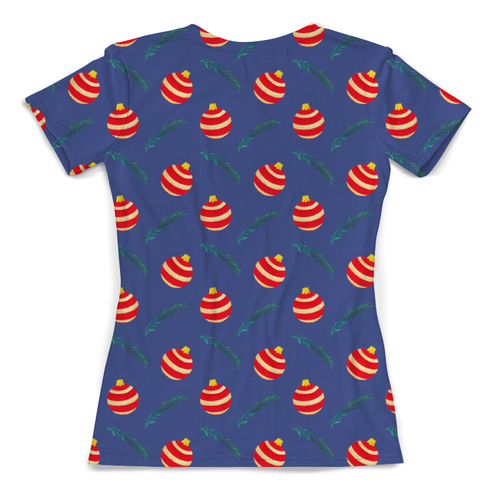 Заказать женскую футболку в Москве. Футболка с полной запечаткой (женская) рождество от THE_NISE  - готовые дизайны и нанесение принтов.