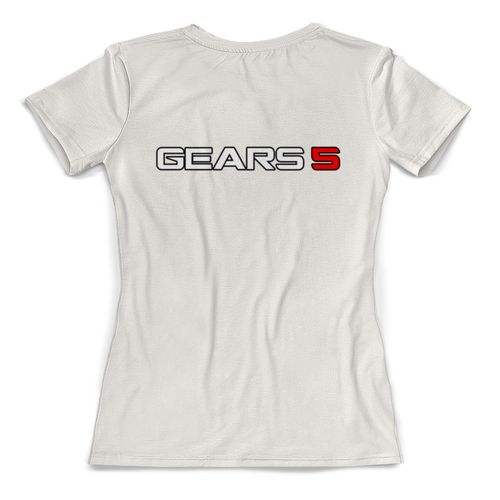 Заказать женскую футболку в Москве. Футболка с полной запечаткой (женская) Gears of War от THE_NISE  - готовые дизайны и нанесение принтов.