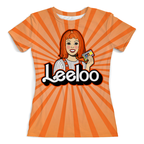 Заказать женскую футболку в Москве. Футболка с полной запечаткой (женская) LEELOO от balden - готовые дизайны и нанесение принтов.