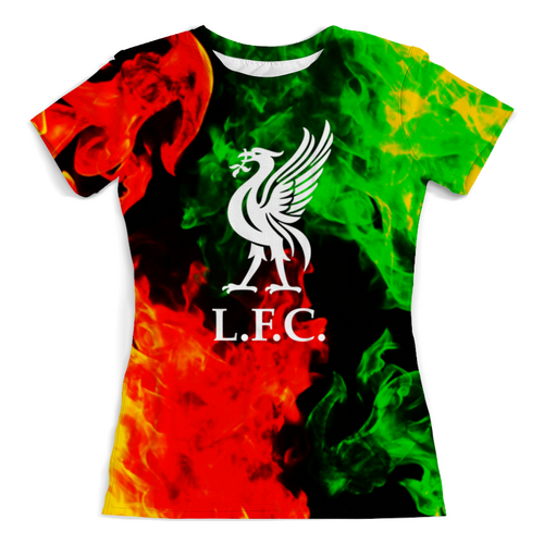 Заказать женскую футболку в Москве. Футболка с полной запечаткой (женская) Liverpool от THE_NISE  - готовые дизайны и нанесение принтов.