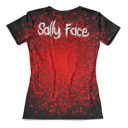 Заказать женскую футболку в Москве. Футболка с полной запечаткой (женская) Sally Face от balden - готовые дизайны и нанесение принтов.