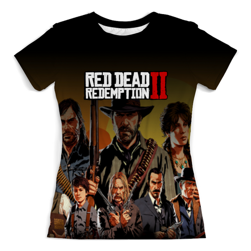 Заказать женскую футболку в Москве. Футболка с полной запечаткой (женская) Red Dead Redemption от THE_NISE  - готовые дизайны и нанесение принтов.