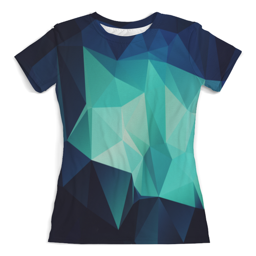 Заказать женскую футболку в Москве. Футболка с полной запечаткой (женская) Polygon Style от THE_NISE  - готовые дизайны и нанесение принтов.