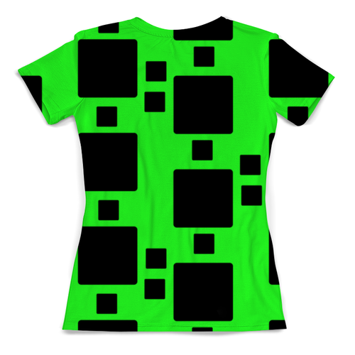 Заказать женскую футболку в Москве. Футболка с полной запечаткой (женская) Черные квадраты от THE_NISE  - готовые дизайны и нанесение принтов.