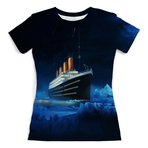 Заказать женскую футболку в Москве. Футболка с полной запечаткой (женская) Титаник от THE_NISE  - готовые дизайны и нанесение принтов.