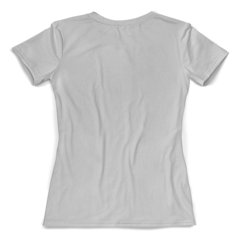 Заказать женскую футболку в Москве. Футболка с полной запечаткой (женская) Я люблю свою собачку от T-shirt print  - готовые дизайны и нанесение принтов.