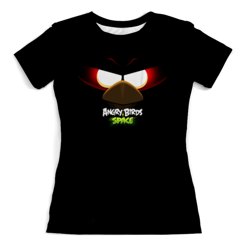 Заказать женскую футболку в Москве. Футболка с полной запечаткой (женская) Space (Angry Birds) от Аня Лукьянова - готовые дизайны и нанесение принтов.