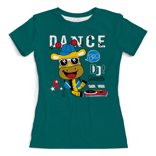 Заказать женскую футболку в Москве. Футболка с полной запечаткой (женская) Dance  от T-shirt print  - готовые дизайны и нанесение принтов.