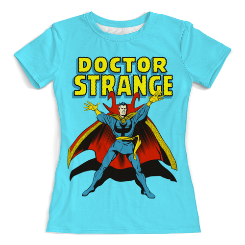 Заказать женскую футболку в Москве. Футболка с полной запечаткой (женская) Доктор Стрэндж от geekbox - готовые дизайны и нанесение принтов.