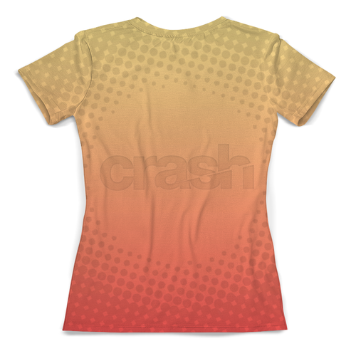 Заказать женскую футболку в Москве. Футболка с полной запечаткой (женская) CRASH Auto от balden - готовые дизайны и нанесение принтов.