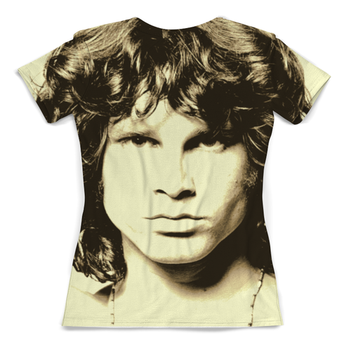 Заказать женскую футболку в Москве. Футболка с полной запечаткой (женская) Jim Morrison от geekbox - готовые дизайны и нанесение принтов.