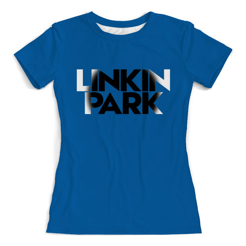 Заказать женскую футболку в Москве. Футболка с полной запечаткой (женская) Linkin park от THE_NISE  - готовые дизайны и нанесение принтов.