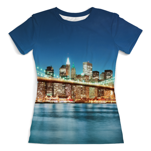 Заказать женскую футболку в Москве. Футболка с полной запечаткой (женская) San Francisco от Fil6 - готовые дизайны и нанесение принтов.