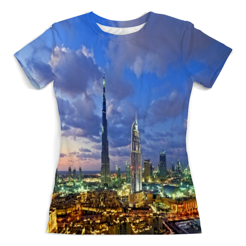 Заказать женскую футболку в Москве. Футболка с полной запечаткой (женская) Big City  от THE_NISE  - готовые дизайны и нанесение принтов.