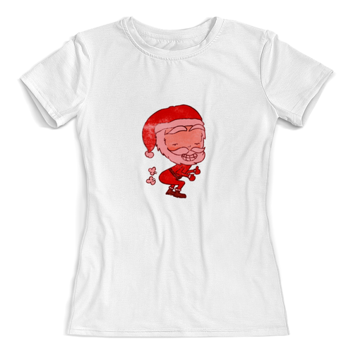 Заказать женскую футболку в Москве. Футболка с полной запечаткой (женская) новый год от THE_NISE  - готовые дизайны и нанесение принтов.