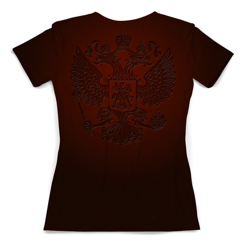 Заказать женскую футболку в Москве. Футболка с полной запечаткой (женская) PUTIN от balden - готовые дизайны и нанесение принтов.
