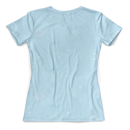 Заказать женскую футболку в Москве. Футболка с полной запечаткой (женская) Олимпийский мишка   от T-shirt print  - готовые дизайны и нанесение принтов.
