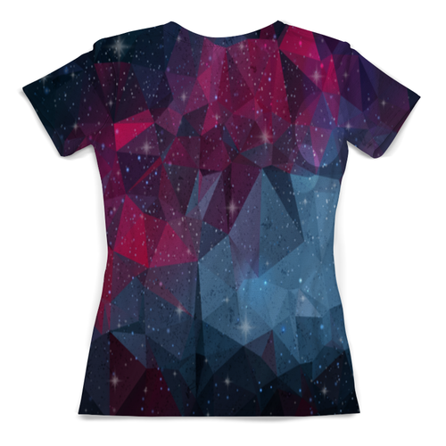 Заказать женскую футболку в Москве. Футболка с полной запечаткой (женская) Polygon Star от THE_NISE  - готовые дизайны и нанесение принтов.
