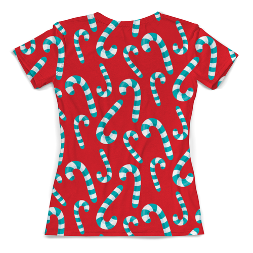 Заказать женскую футболку в Москве. Футболка с полной запечаткой (женская) Конфеты от THE_NISE  - готовые дизайны и нанесение принтов.