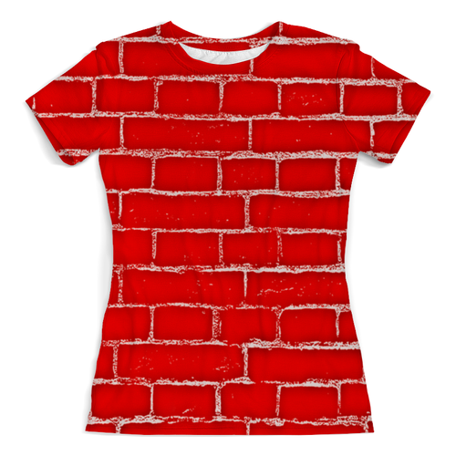 Заказать женскую футболку в Москве. Футболка с полной запечаткой (женская) Стена от THE_NISE  - готовые дизайны и нанесение принтов.