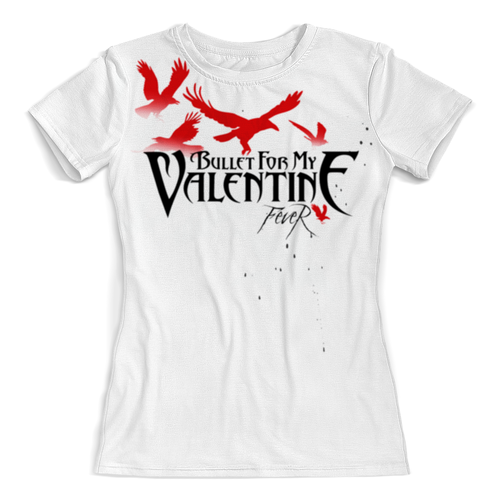 Заказать женскую футболку в Москве. Футболка с полной запечаткой (женская) Bullet For My Valentine от geekbox - готовые дизайны и нанесение принтов.