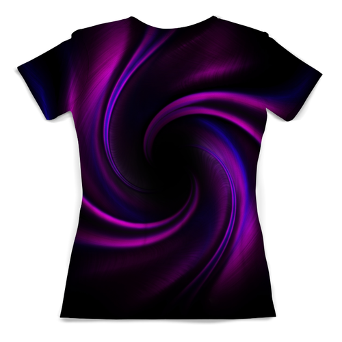 Заказать женскую футболку в Москве. Футболка с полной запечаткой (женская) Абстрактный фиолетовый от THE_NISE  - готовые дизайны и нанесение принтов.