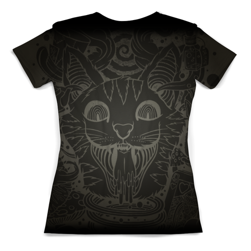 Заказать женскую футболку в Москве. Футболка с полной запечаткой (женская) Cat Begemot от balden - готовые дизайны и нанесение принтов.