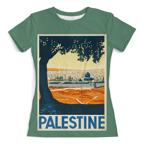 Заказать женскую футболку в Москве. Футболка с полной запечаткой (женская) Палестина от acidhouses - готовые дизайны и нанесение принтов.