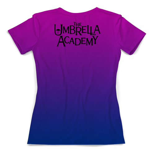 Заказать женскую футболку в Москве. Футболка с полной запечаткой (женская) The Umbrella Academy  от T-shirt print  - готовые дизайны и нанесение принтов.