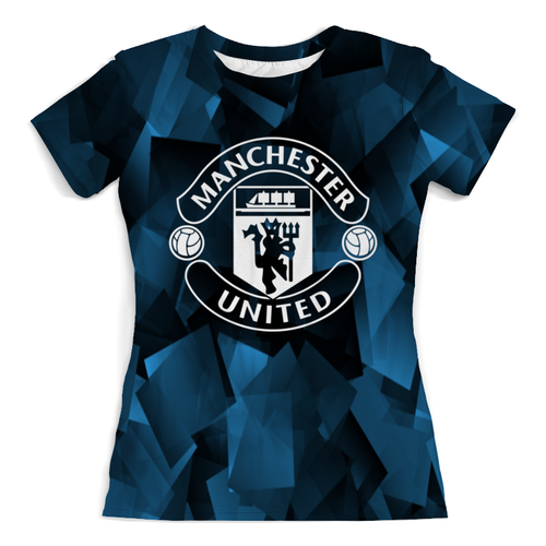 Заказать женскую футболку в Москве. Футболка с полной запечаткой (женская) Манчестер от THE_NISE  - готовые дизайны и нанесение принтов.
