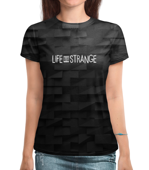 Заказать женскую футболку в Москве. Футболка с полной запечаткой (женская) Life Is Strange от THE_NISE  - готовые дизайны и нанесение принтов.