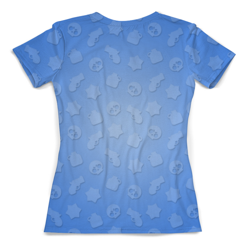 Заказать женскую футболку в Москве. Футболка с полной запечаткой (женская) BRAWL STARS от geekbox - готовые дизайны и нанесение принтов.