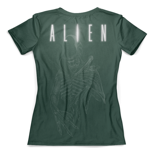 Заказать женскую футболку в Москве. Футболка с полной запечаткой (женская) Alien - Ripley от balden - готовые дизайны и нанесение принтов.