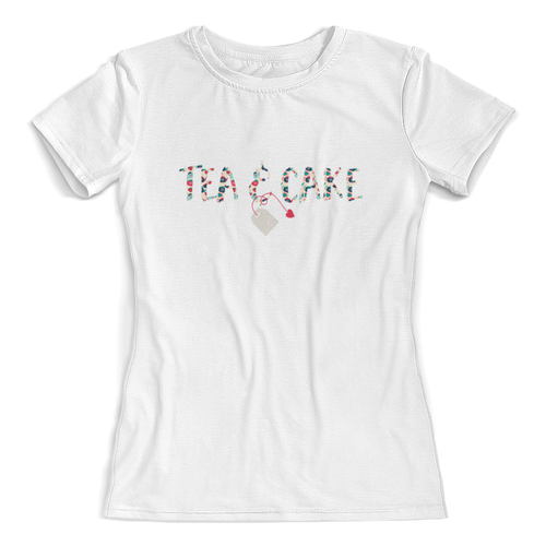Заказать женскую футболку в Москве. Футболка с полной запечаткой (женская) чаепитие от THE_NISE  - готовые дизайны и нанесение принтов.