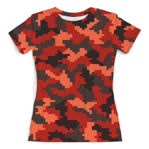 Заказать женскую футболку в Москве. Футболка с полной запечаткой (женская) Пиксельный от THE_NISE  - готовые дизайны и нанесение принтов.