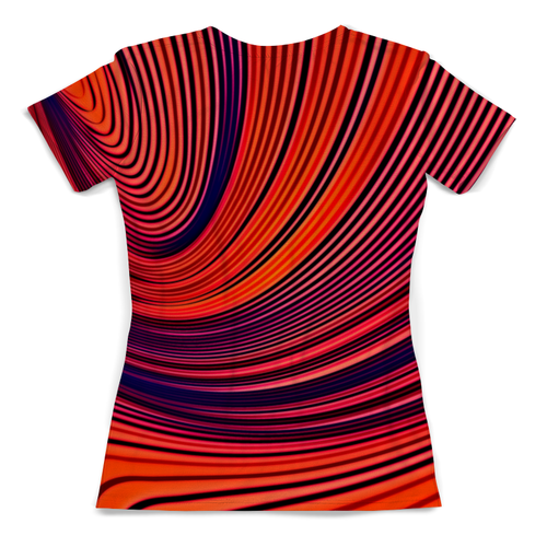 Заказать женскую футболку в Москве. Футболка с полной запечаткой (женская) Цветные полосы от THE_NISE  - готовые дизайны и нанесение принтов.