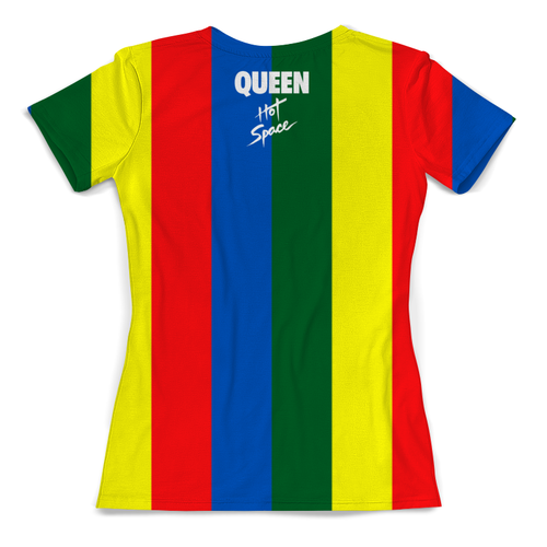 Заказать женскую футболку в Москве. Футболка с полной запечаткой (женская) Queen Hot Space от balden - готовые дизайны и нанесение принтов.