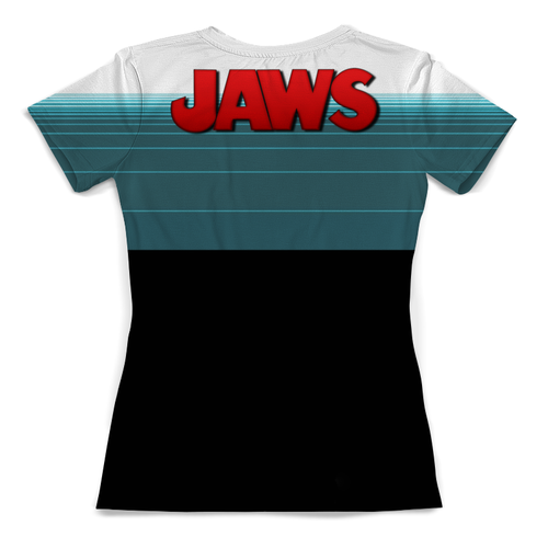 Заказать женскую футболку в Москве. Футболка с полной запечаткой (женская) Shark Attack от balden - готовые дизайны и нанесение принтов.