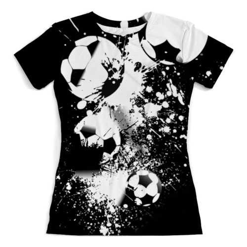 Заказать женскую футболку в Москве. Футболка с полной запечаткой (женская) Мячики от THE_NISE  - готовые дизайны и нанесение принтов.