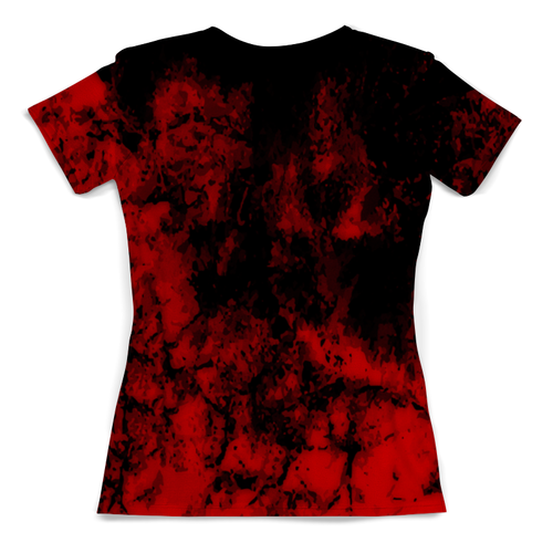 Заказать женскую футболку в Москве. Футболка с полной запечаткой (женская) Черно-красный от THE_NISE  - готовые дизайны и нанесение принтов.